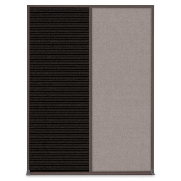 Single Door Radius Plus Corkboard, 24"X, UV8001PLUS-SATIN-COBACC
